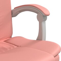 reguleeritav kontoritool, roosa, kunstnahk цена и информация | Офисные кресла | kaup24.ee