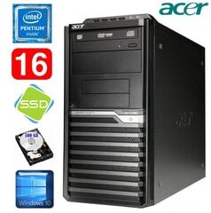 Lauaarvuti Acer Veriton M4610G MT G630 16GB 120GB+500GB DVD WIN10 hind ja info | Lauaarvutid | kaup24.ee