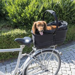 Jalgrattakott Trixie, sobib laiale pakiraamile 29×49×60 cm, must hind ja info | Transportkorvid, puurid | kaup24.ee