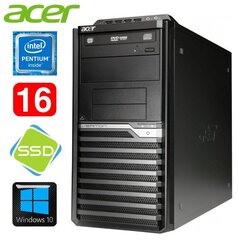 Lauaarvuti Acer Veriton M4610G MT G630 16GB 120SSD DVD WIN10 hind ja info | Lauaarvutid | kaup24.ee