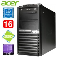 Lauaarvuti Acer Veriton M4610G MT G630 16GB 120SSD DVD WIN10Pro hind ja info | Lauaarvutid | kaup24.ee