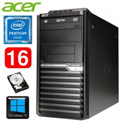 Lauaarvuti Acer Veriton M4610G MT G630 16GB 250GB DVD WIN10 hind ja info | Lauaarvutid | kaup24.ee