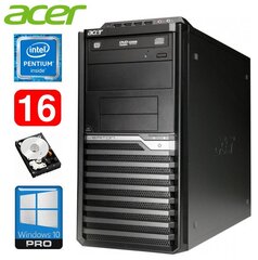 Lauaarvuti Acer Veriton M4610G MT G630 16GB 250GB DVD WIN10Pro hind ja info | Lauaarvutid | kaup24.ee