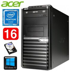 Lauaarvuti Acer Veriton M4610G MT G630 16GB 500GB DVD WIN10 hind ja info | Lauaarvutid | kaup24.ee