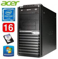 Lauaarvuti Acer Veriton M4610G MT G630 16GB 500GB DVD WIN7Pro hind ja info | Lauaarvutid | kaup24.ee