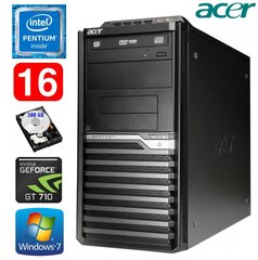 Acer Veriton M4610G MT G630 16GB 500GB GT710 2GB DVD WIN7Pro цена и информация | Стационарные компьютеры | kaup24.ee