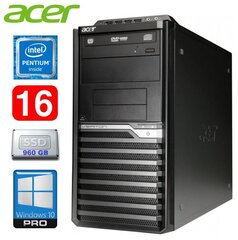 Lauaarvuti Acer Veriton M4610G MT G630 16GB 960SSD DVD WIN10Pro hind ja info | Lauaarvutid | kaup24.ee
