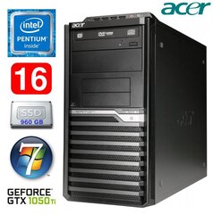 Acer Veriton M4610G MT G630 16GB 960SSD GTX1050Ti 4GB DVD WIN7Pro цена и информация | Стационарные компьютеры | kaup24.ee
