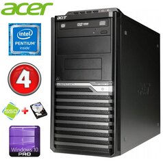 Lauaarvuti Acer Veriton M4610G MT G630 4GB 120GB+500GB DVD WIN10Pro цена и информация | Стационарные компьютеры | kaup24.ee
