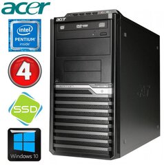 Lauaarvuti Acer Veriton M4610G MT G630 4GB 120SSD DVD WIN10 hind ja info | Lauaarvutid | kaup24.ee