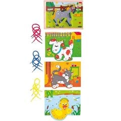 Puidust pusle nööridega Woody 90920, 20 osa, 1 tk hind ja info | Imikute mänguasjad | kaup24.ee