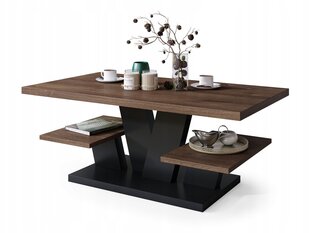 Журнальный столик VIVA, 110 x 60 x 45см, коричневый/черный цена и информация | Журнальные столики | kaup24.ee