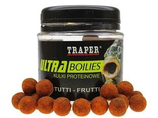 Прикормка TRAPER Ultra Boilies Tutty-Frutty 12мм 100г цена и информация | Прикормки | kaup24.ee