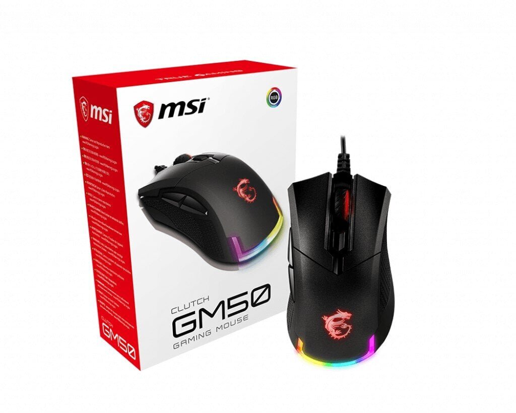 MSI Clutch GM50, must hind ja info | Hiired | kaup24.ee