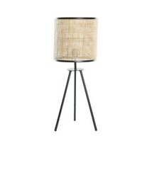 Laualamp DKD Home Decor Naturaalne Must 220 V 50 W (25 x 25 x 63 cm) hind ja info | Laualambid | kaup24.ee