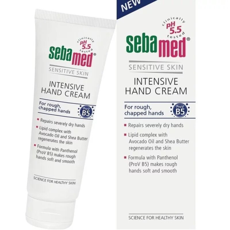 Intensiivne niisutav kätekreem Sebamed Sensitive Skin 75 ml цена и информация | Kehakreemid, kehaspreid | kaup24.ee