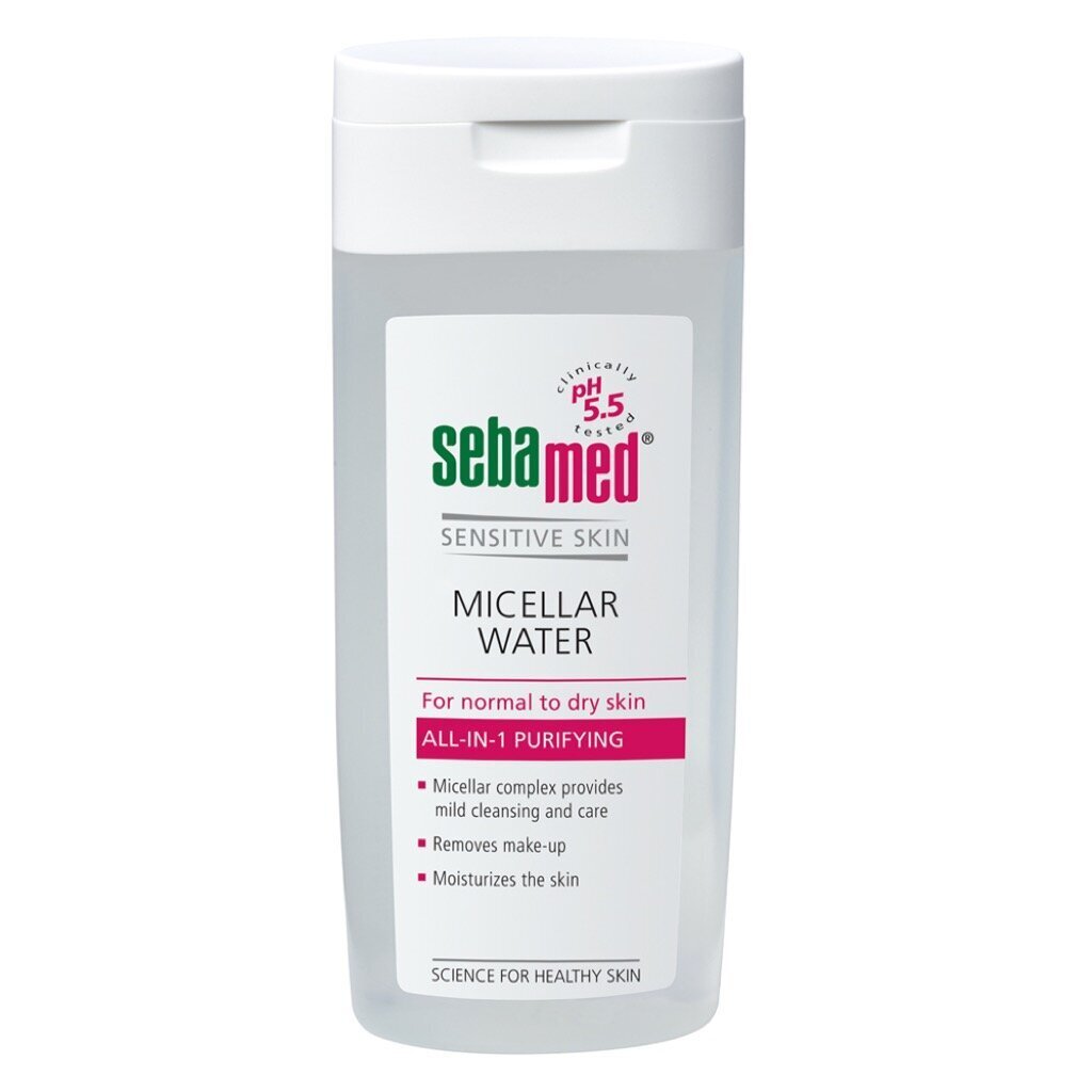 Puhastav mitsellaarvesi normaalsele ja kuivale nahale Sebamed Sensitive Skin 200 ml hind ja info | Näopuhastusvahendid | kaup24.ee