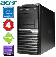 Lauaarvuti Acer Veriton M4610G MT G630 4GB 120SSD DVD WIN10Pro hind ja info | Lauaarvutid | kaup24.ee