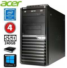 Acer Veriton M4610G MT G630 4GB 240GB+1TB DVD WIN10 hind ja info | Lauaarvutid | kaup24.ee