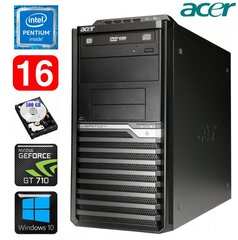 Lauaarvuti Acer Veriton M4610G MT G630 16GB 500GB GT710 2GB DVD WIN10 hind ja info | Lauaarvutid | kaup24.ee