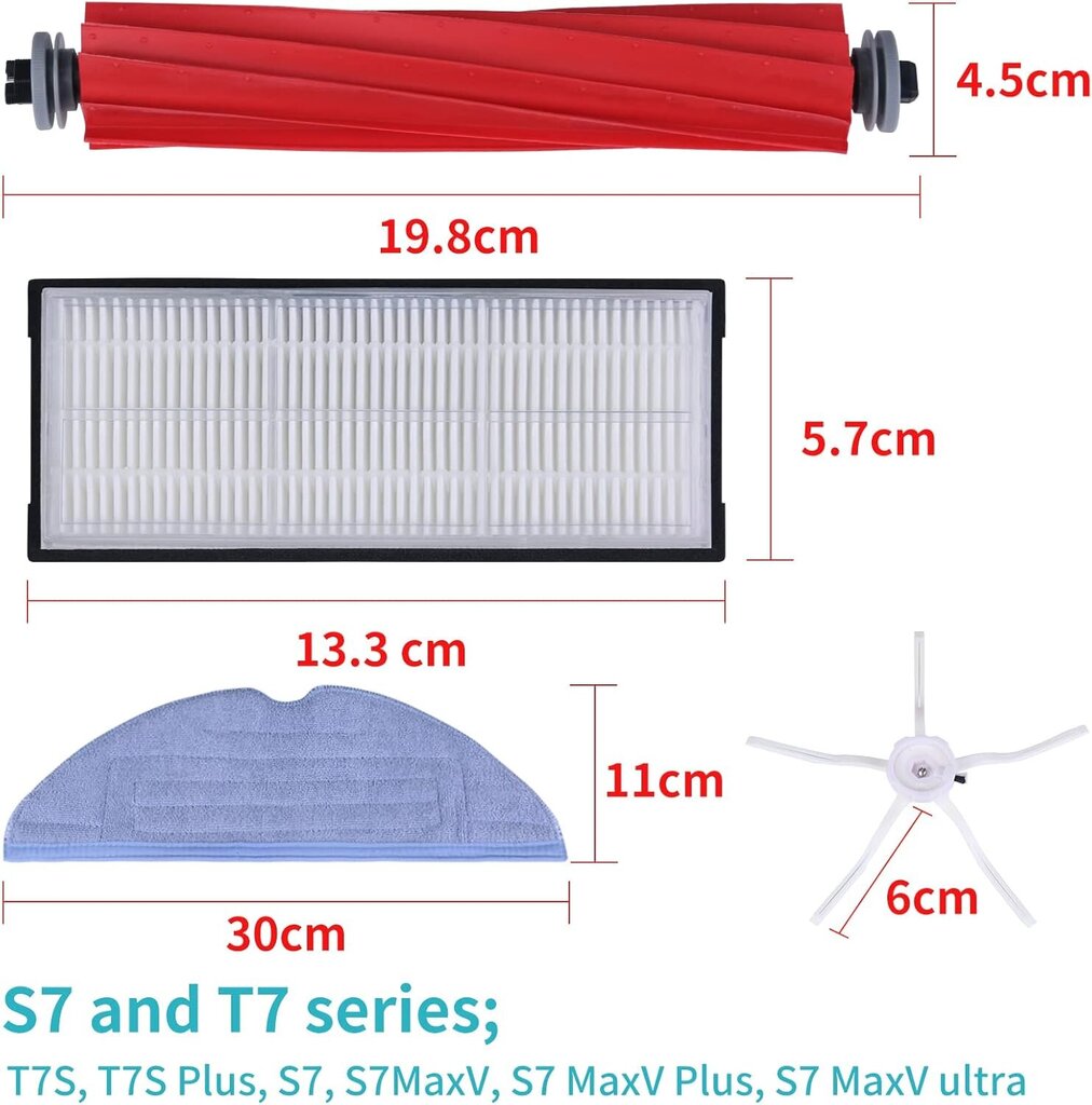 Suzao tarvikud Roborock S7 tolmuimejale цена и информация | Tolmuimejate lisatarvikud | kaup24.ee