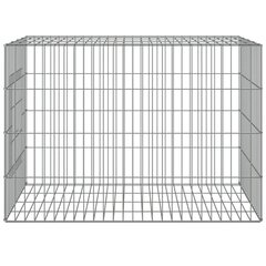 jänesepuur, 78x54x54 cm, tsingitud raud hind ja info | Transportkorvid, puurid | kaup24.ee