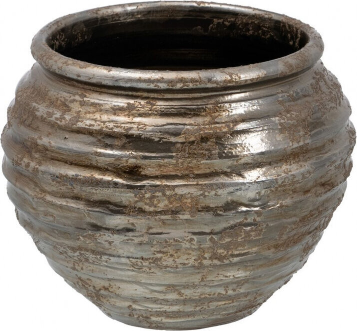 Lillepott 37 x 37 x 30 cm Ceramic Silver цена и информация | Dekoratiivsed lillepotid | kaup24.ee