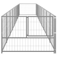 Koerte aedik, hõbedane, 9m², teras цена и информация | Лежаки, домики | kaup24.ee