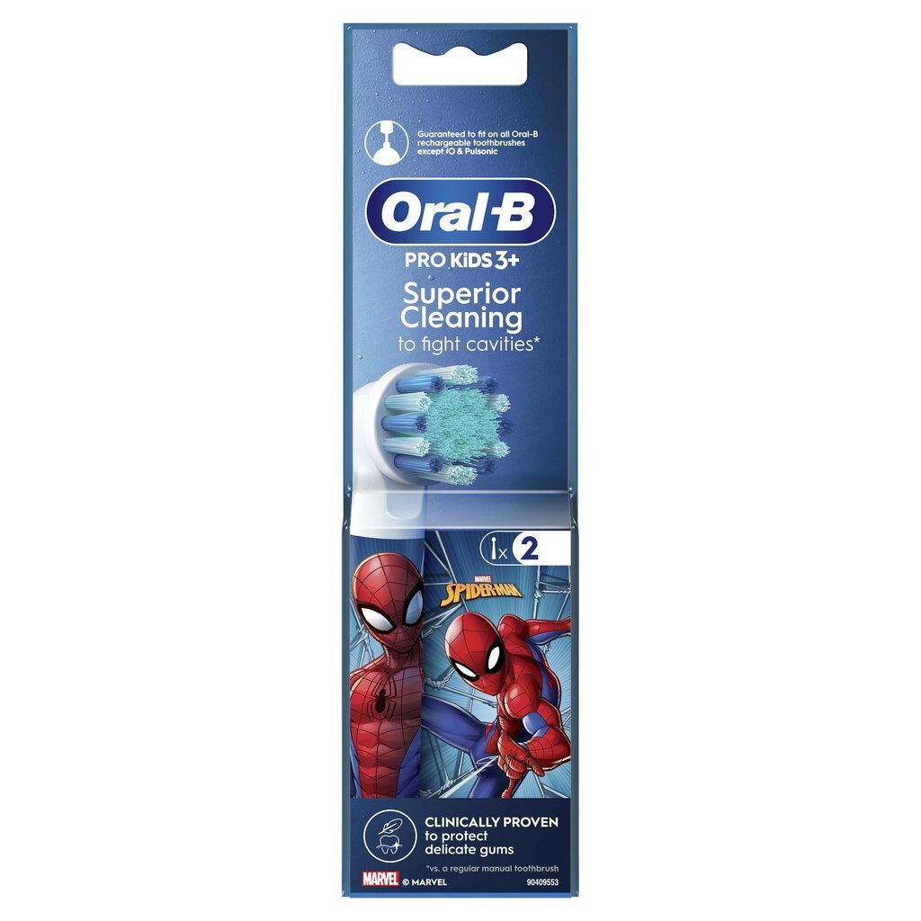 Oral-B EB10-2 Kids Spiderman цена и информация | Elektriliste hambaharjade otsikud | kaup24.ee