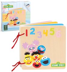 Puidust raamatunumbrid ja värvid Sesame Street Small Foot цена и информация | Игрушки для малышей | kaup24.ee