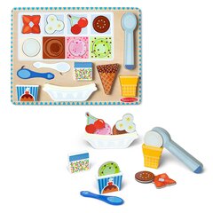 MELISSA & DOUG деревянный пазл с магнитами, мороженое цена и информация | Игрушки для малышей | kaup24.ee