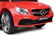 Funfit Kids Mercedes AMG C63 tõukeauto käepidemega, punane hind ja info | Imikute mänguasjad | kaup24.ee