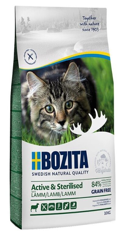 Bozita Karma Active&Sterilised lambalihaga, 10 kg цена и информация | Kuivtoit kassidele | kaup24.ee