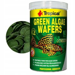 TROPICAL Green Algae Wafers - корм для аквариумных рыб - 1000 мл/450 г цена и информация | Корм для живой рыбы | kaup24.ee