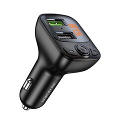 Borofone BC41 Bluaetooth MP3-плеер / FM- модулятор (hands free, microSD, QC3.0 USB-A, USB-A 5V/1A) цена и информация | FM модуляторы, FM трансмиттер | kaup24.ee