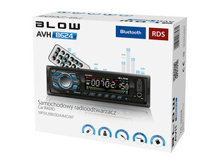Automagnetola BLOW AVH-8624 MP3/USB/SD/MMC/BLUETOOTH + REMOTE hind ja info | Autoraadiod, multimeedia | kaup24.ee