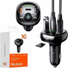 Bluetooth FM saatja, laadija, 100W PD, McDodo hind ja info | FM modulaatorid, FM trasmitterid | kaup24.ee