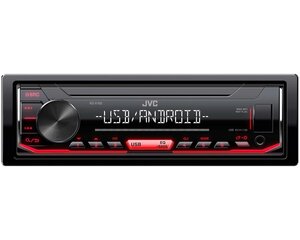 JVC KD-X162 Автомагнитола FLAC / Android / USB / AUX / RADIO / RDS / 4 X 50W Черная цена и информация | Автомагнитолы, мультимедиа | kaup24.ee