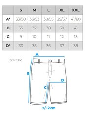 neoon-ujumispüksid maagilise prindiefektiga - punane v5 om-srbs-0147 125872-7 hind ja info | Meeste lühikesed püksid | kaup24.ee