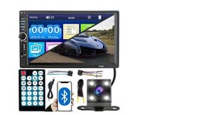 Auto magnetoola Bluetooth 2DIN USB Puuteekraan + kaamera hind ja info | Autoraadiod, multimeedia | kaup24.ee