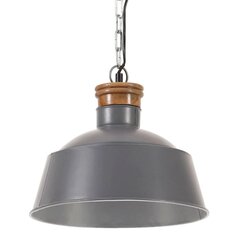 tööstuslik laelamp 32 cm, hall E27 hind ja info | Rippvalgustid | kaup24.ee