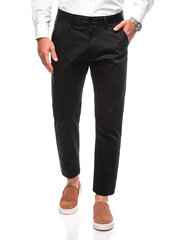 püksid chino p1475 - must 125773-X hind ja info | Meeste püksid | kaup24.ee