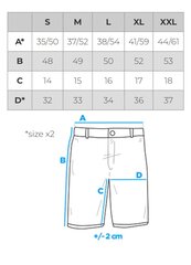 kahevärvilised soonikuga ujumispüksid - tumeroheline v3 om-srbs-0141 125750-7 hind ja info | Meeste lühikesed püksid | kaup24.ee