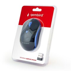 Gembird MUSW-4B-03-B, must/sinine цена и информация | Мыши | kaup24.ee