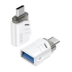 XO adapter NB256B OTG USB - USB-C white цена и информация | Адаптеры и USB-hub | kaup24.ee