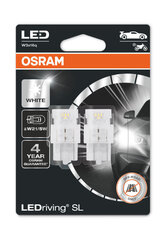 Osram ledlambid 12V LED W21/5W 6000K 1,7W W3X16Q, 2 tk цена и информация | Автомобильные лампочки | kaup24.ee