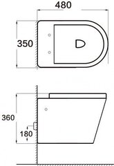 WC Mexen Rico Rimless Duroplast Slim aeglaselt sulguva kaanega hind ja info | WС-potid | kaup24.ee