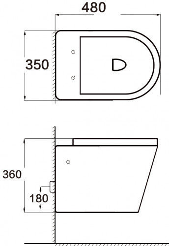 WC-pott Mexen Rico Rimless Black Slim Duroplast aeglaselt sulguva kaanega hind ja info | WС-potid | kaup24.ee