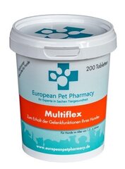 Toidulisand koertele European Pet Pharmacy Multiflex, 200 tabletti цена и информация | Пищевые добавки и анти-паразитные товары | kaup24.ee