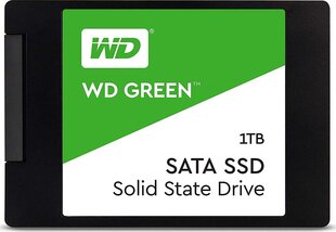 SSD 1TB WD Green 2,5" SATA3 (WDS100T2G0A) hind ja info | Sisemised kõvakettad (HDD, SSD, Hybrid) | kaup24.ee